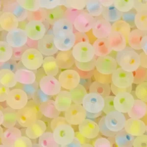 10 gramos Abalorio MIX Fluor trans 3mm Imprescindible (Must-Have)