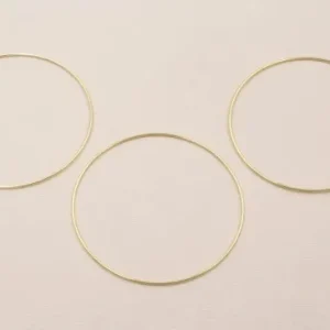 Aro Pulsera de 65mm diámetro y 1mm Grosor Baño Oro Mejor Precio