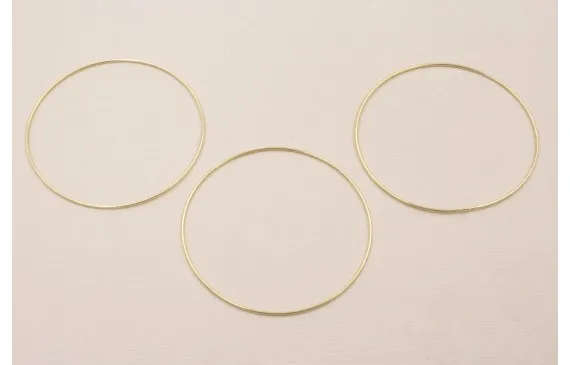 Aro Pulsera de 65mm diámetro y 1mm Grosor Baño Oro Mejor Precio