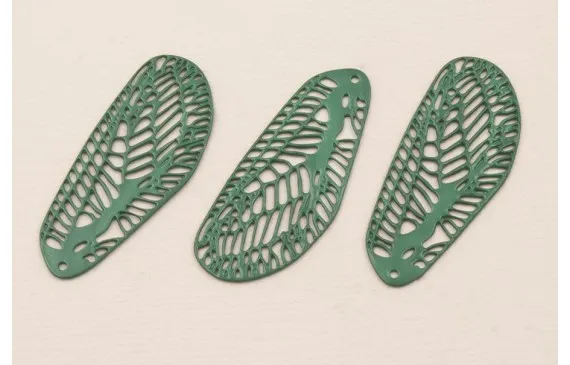 Cuenta Ala Libélula 40-12 esmalte verde Premium