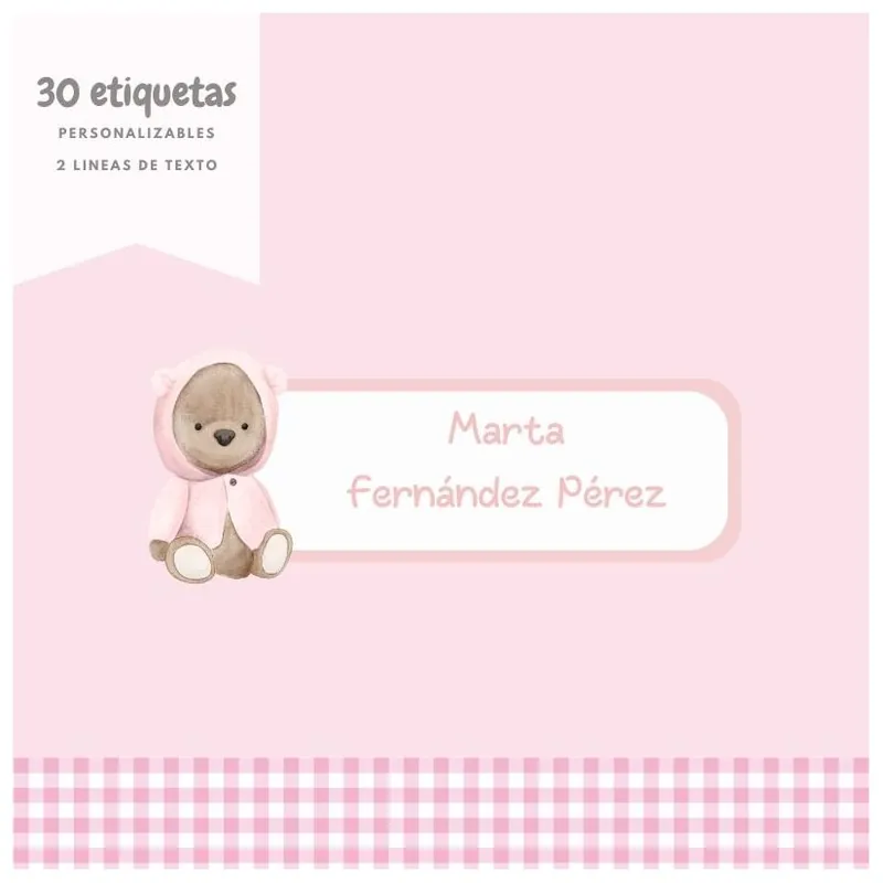 30 ETIQUETAS DTF NOMBRE PERSONALIZABLE 037 Última Oportunidad