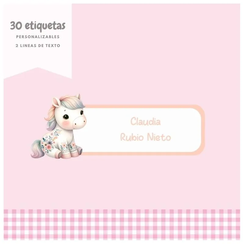 Ordenar Ahora Mismo 30 ETIQUETAS DTF NOMBRE PERSONALIZABLE 019