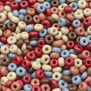 10 gramos de Abalorio 4mm Mix colores Tierra Stock Limitado