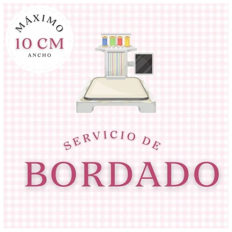 BORDADO MAXIMO 10 cm NOMBRE Moderno