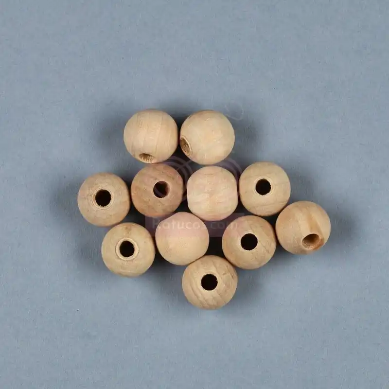 10 BOLAS MADERA 1.6 cm Oferta Especial