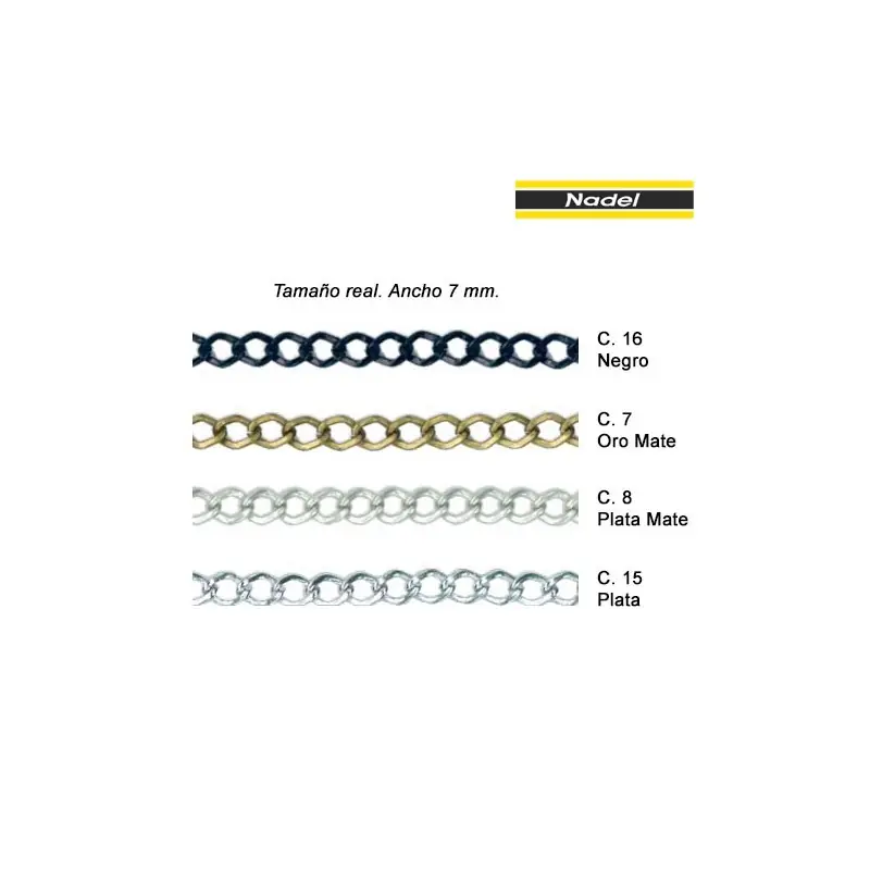 CADENA METAL 1813 (Metros) Envío Internacional