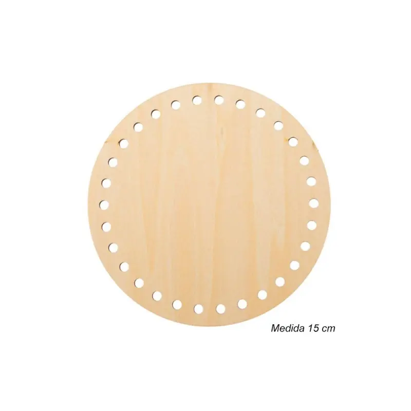 Base madera circular bolso 15cm Barato
