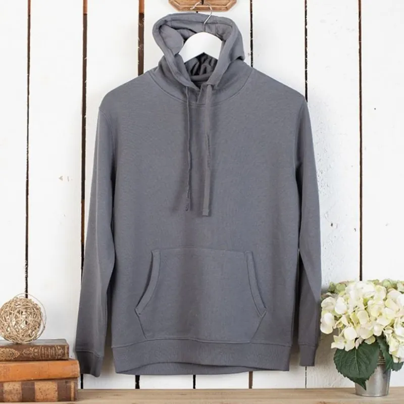 Pedido Al Por Mayor SUDADERA ADULTO CANGURO GRIS OSCURO UNISEX CAPUCHA