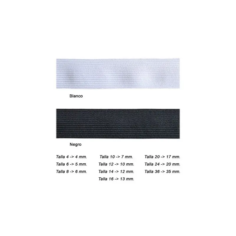 TRENZA GOMA NORMAL 500 (Piezas 25 metros) Última Oportunidad