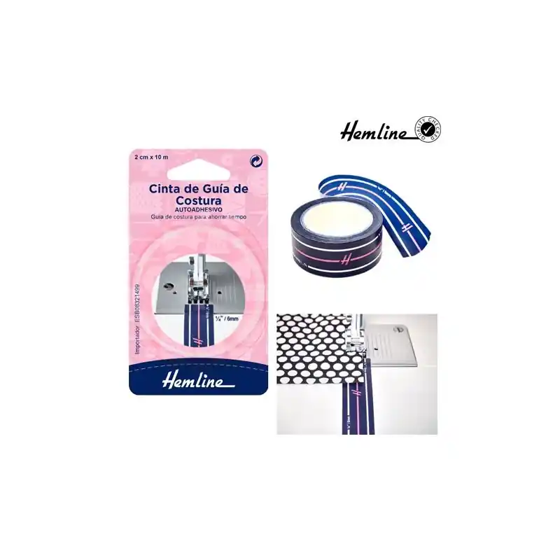 CINTA GUIA COSTURA H193 2cm (Blister 10 mts) Favorito De Clientes