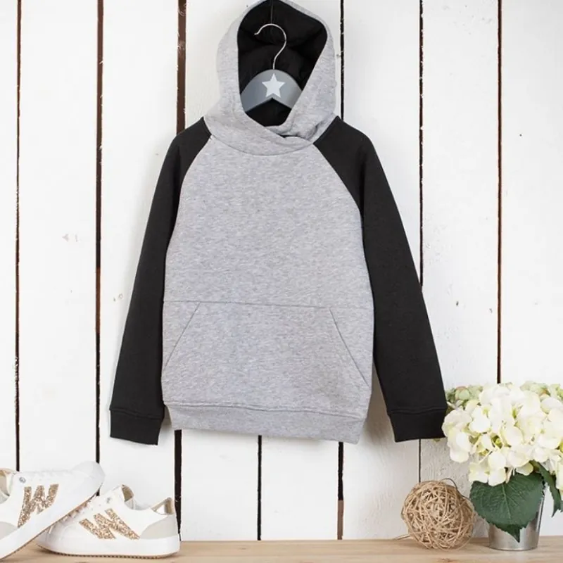 SUDADERA INFANTIL UNISEX BADET GRIS / NEGRO Novedad