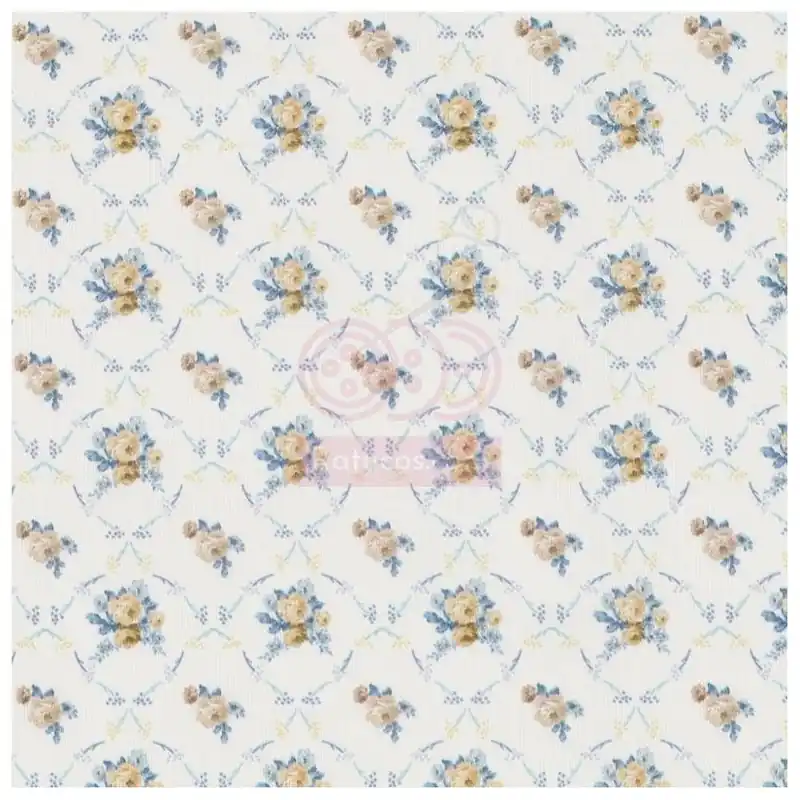 POPELIN ROMBOS ROSALEDA OCRE Nueva Colección