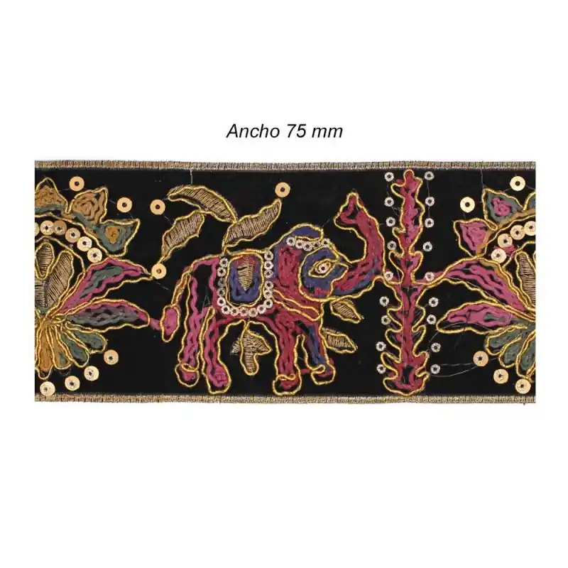 Venta Final GALON BORDADO LENTEJUELAS 981247 (Metros)