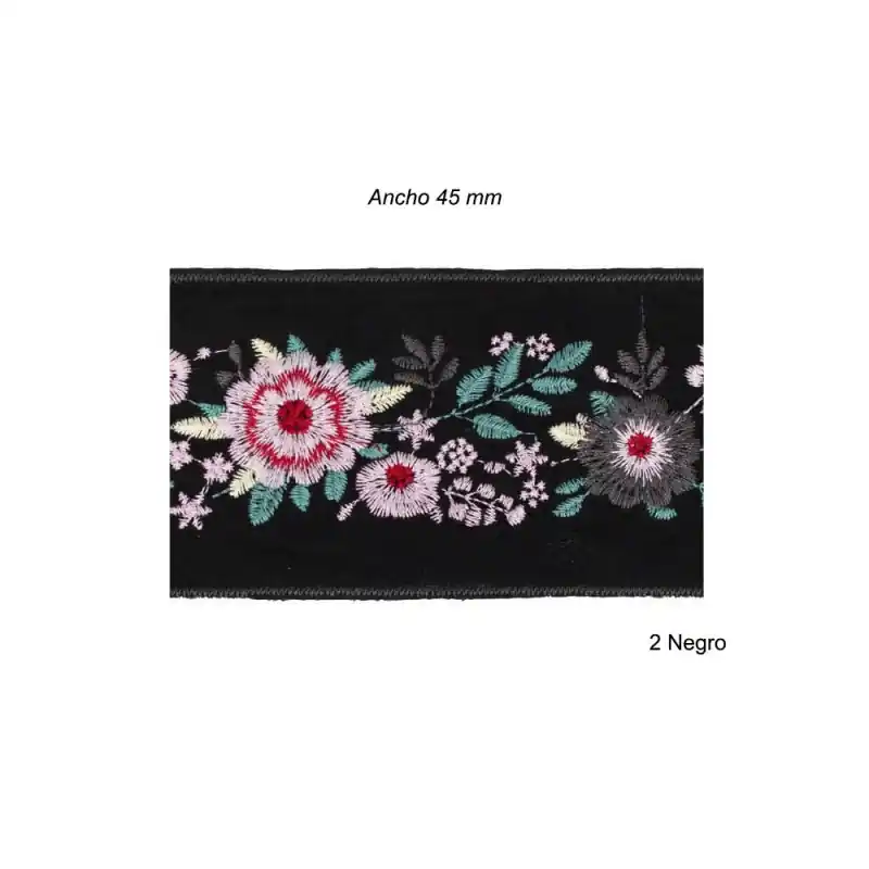 GALON BORDADO 981260 70mm (Metros) Mejor Calidad