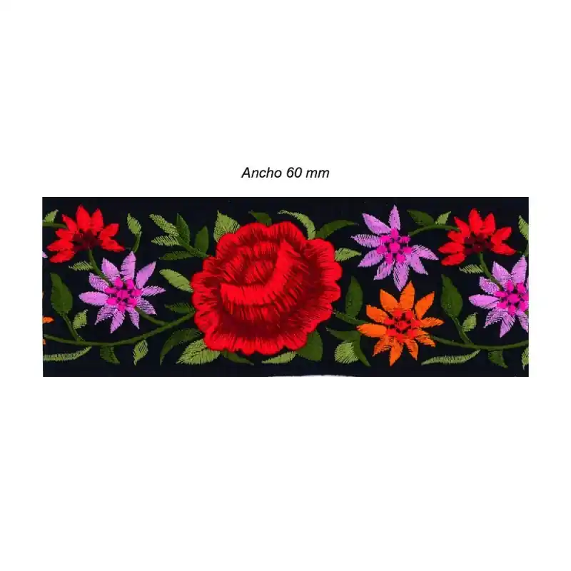 TAPACOSTURAS BORDADO 9662 60mm (Metros) Máxima Calidad