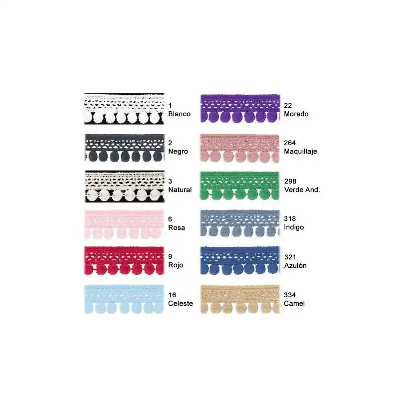 GALON ALGODON 803609 18mm (Metros) Mejor Precio