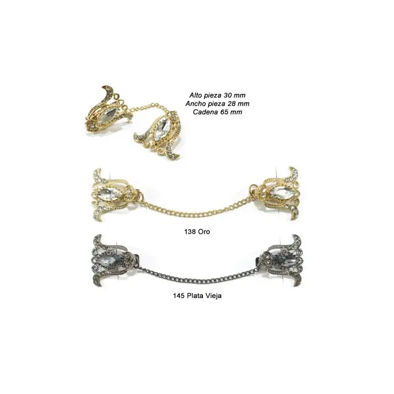 BROCHE 5916 PEDRERIA MANITAS (Unidad) Precio Rebajado