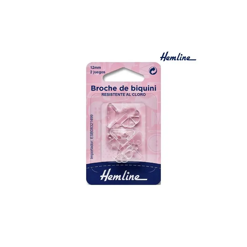 HEBILLA BIKINI H465 (Blister 2 juegos) PLASTICO Garantía Incluida
