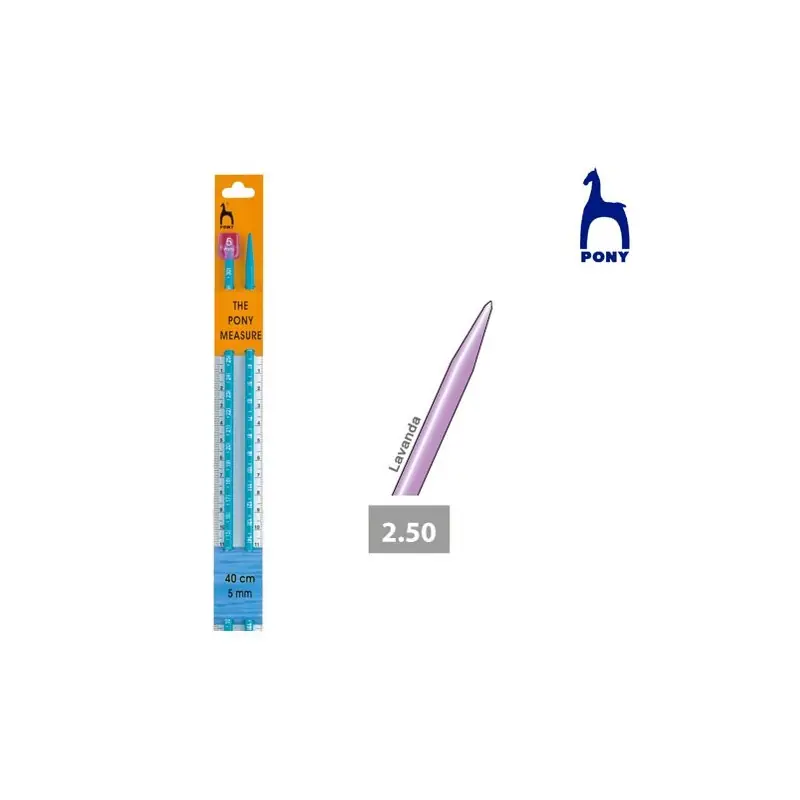 AGUJA TRICOTAR 2,5mm 37703 (Par) CENTRIMETRADA Compra Ahora