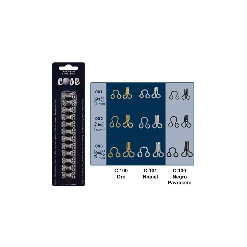 CORCHETE ACERO 617010 (Blister 12 Uds) Oferta Flash