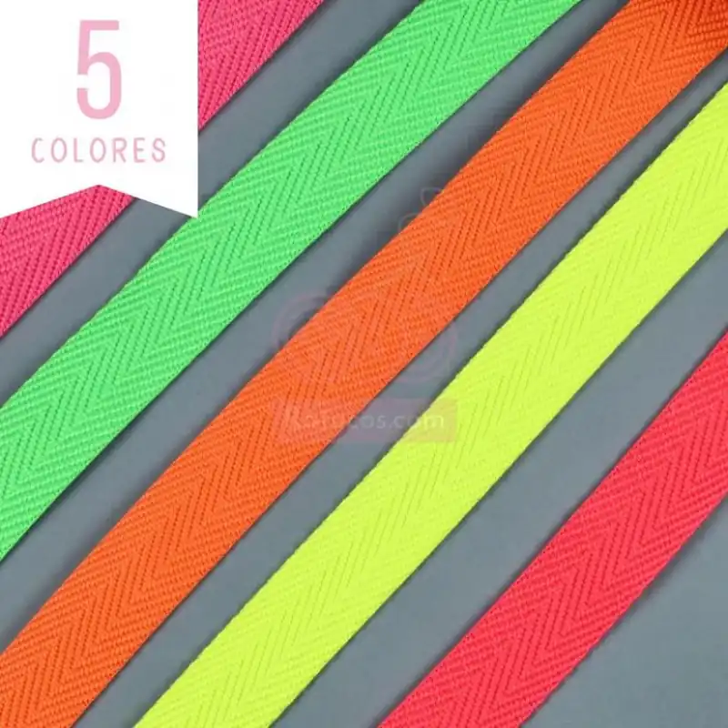 Última Oportunidad CINTA MOCHILA ESPIGA FLUOR 3 cm