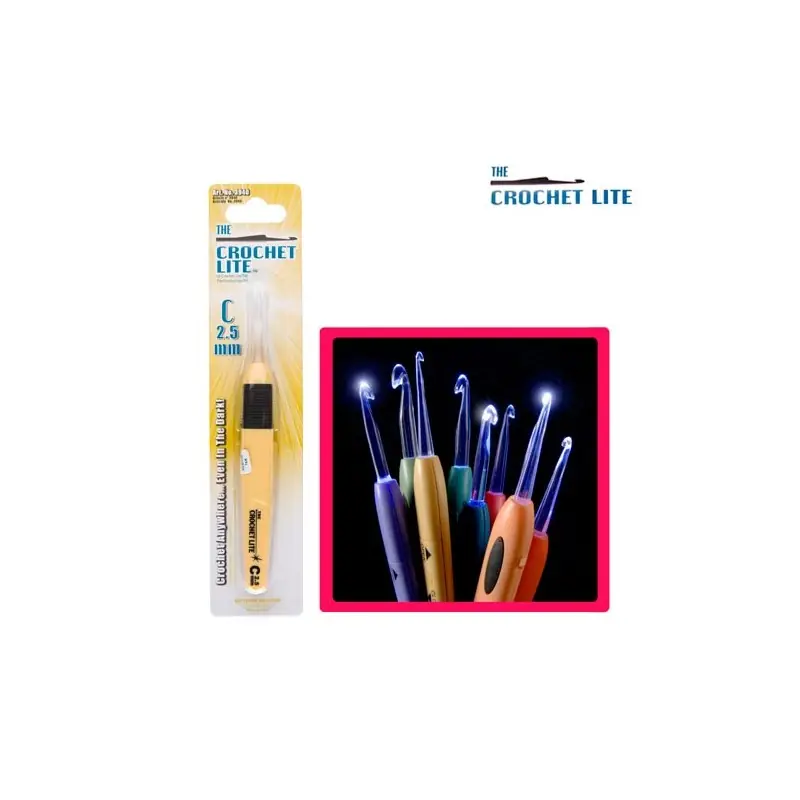 Precio De Oferta AGUJA GANCHILLO 3940 LUMINOSAS (Unidad) 2,5cm