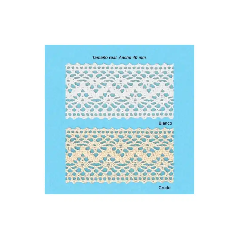 ENCAJE PERLE ENTREDOS 9214 (Metros) Premium