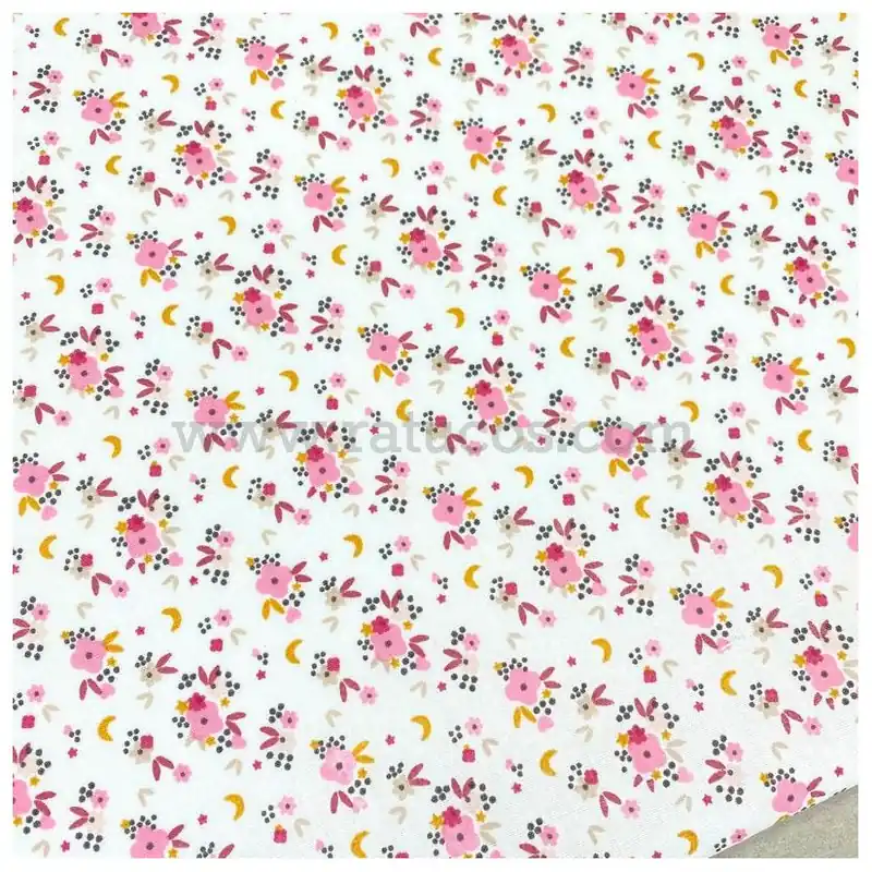 Stock Limitado POPELIN FLORES ROSA ANTIGUO NEILA