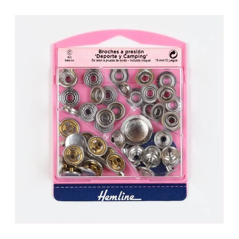 Venta Final KIT BROCHES 15 mm TELAS RESISTENTES