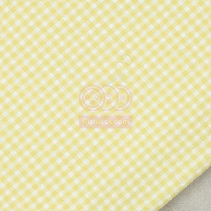 VICHY SEERSUCKER AMARILLO SERIE ARLEY Gran Oferta