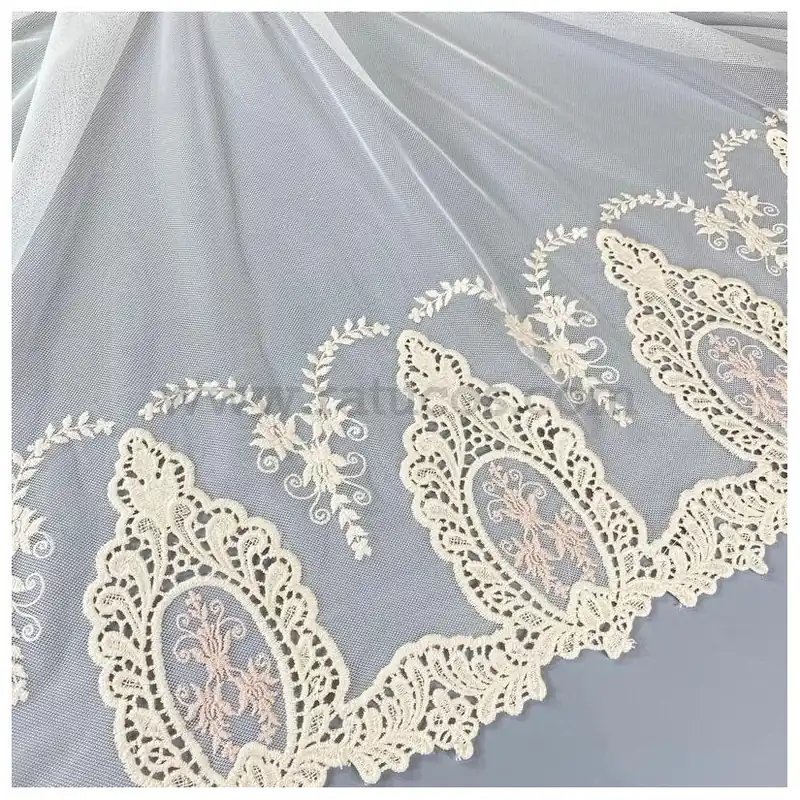 Ordenar Ahora Mismo TUL BORDADO 2 CENEFAS GARDENIA