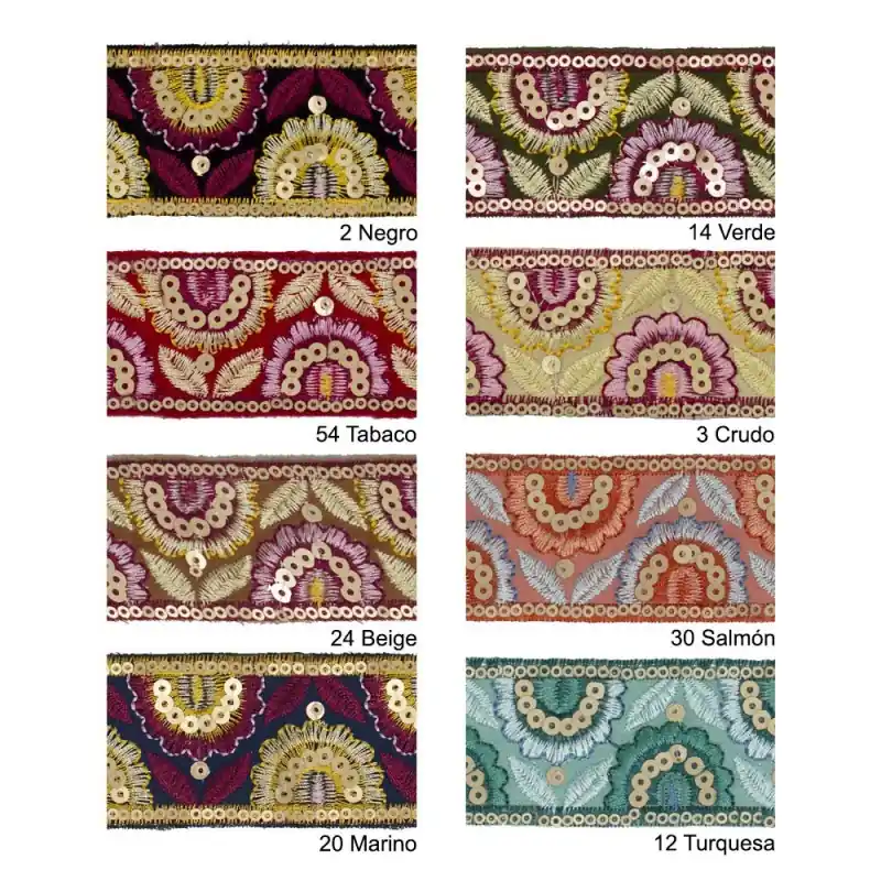 Venta Final GALON BORDADO 981261 (Metros)