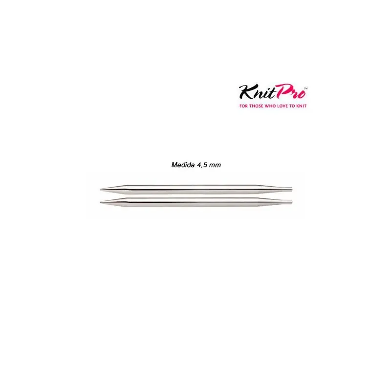 AGUJA CIRC.CORTA 10425 INTERCAM. 4,5mm (Par) De Moda