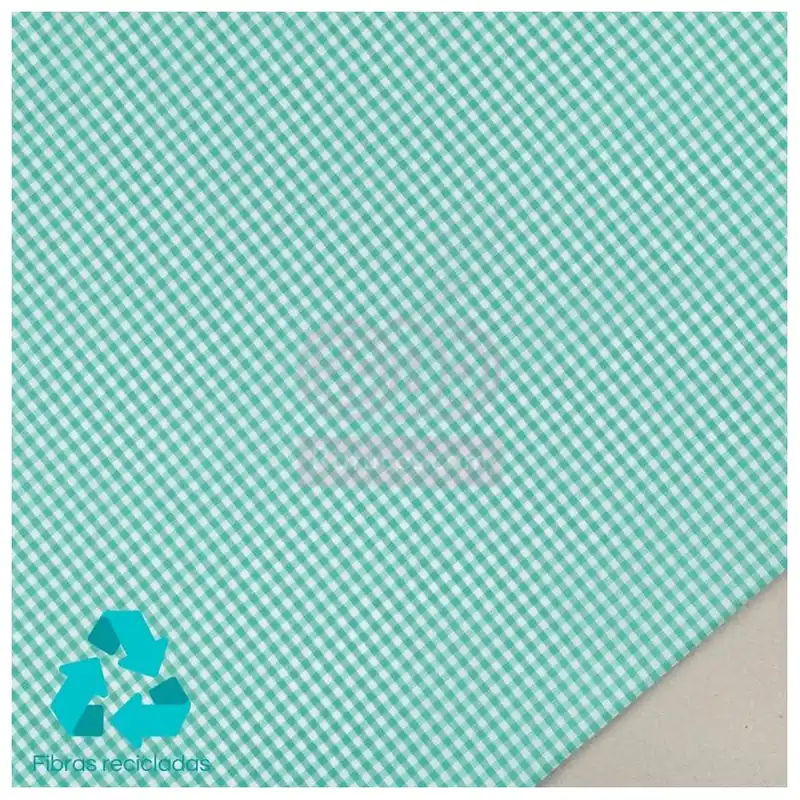 VICHY COLEGIAL 0.3 cm VERDE JADE Barato