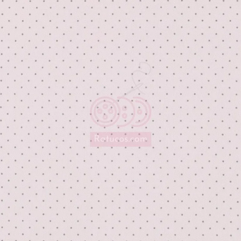 No Te Lo Pierdas VIYELA TOPOS PEQUEÑOS ROSA Y GRIS