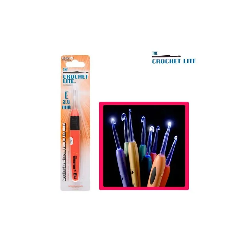Barato AGUJA GANCHILLO 3942 LUMINOSAS (Unidad) 3,5cm
