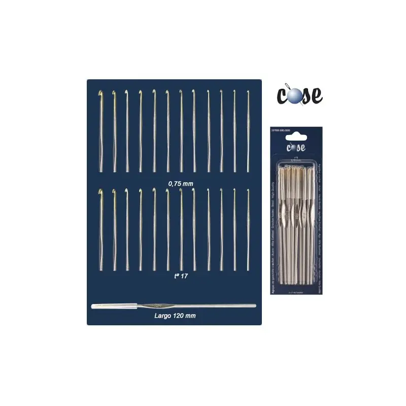 Imprescindible (Must-Have) AGUJA CROCHET 357000.017 (Blister12 uds)Tª17