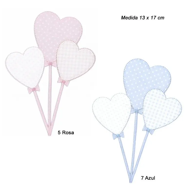 Solo Hoy Aplicación Bordada Corazones