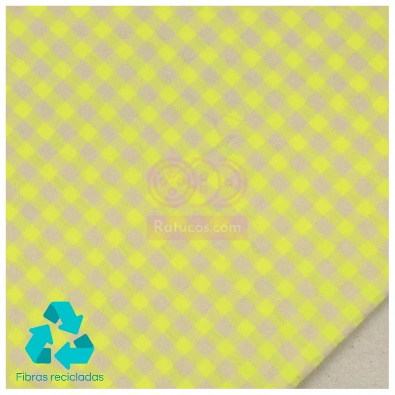 VICHY 0.7 cm FLUOR AMARILLO BICOLOR SERIE SEERSUCKER Comprar En Línea