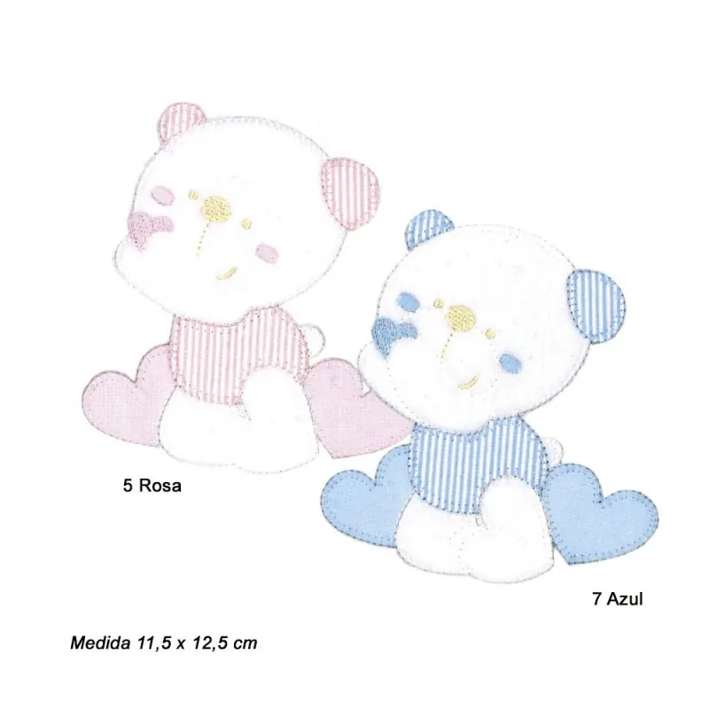 Solo Hoy Aplicación Infantil Bordada Panda