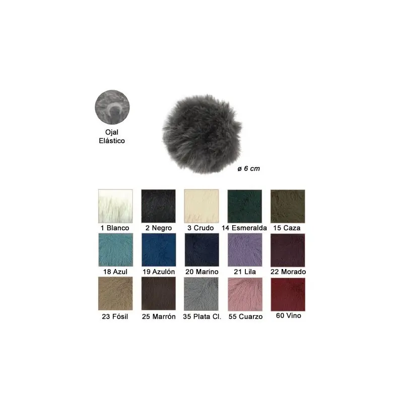 Stock Limitado POMPON 416204.060 PELO ECOLOGICO (Unidad)