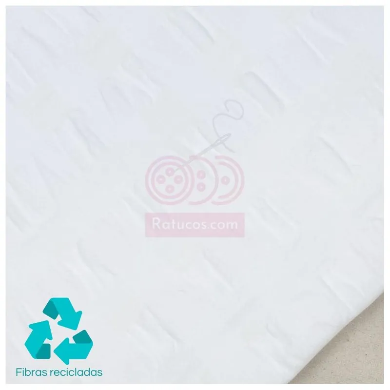 VICHY 2 cm BLANCO SERIE SEERSUCKER Auténtico