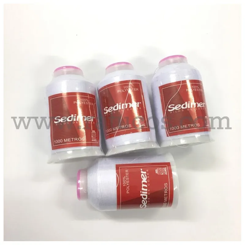 CONO HILO BLANCO 1000 METROS POLIESTER SEDIMER Nuevo Modelo