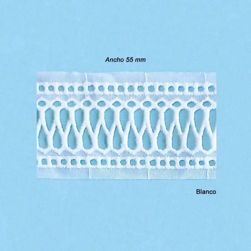 Bordado batista entredos 55mm Precio Rebajado