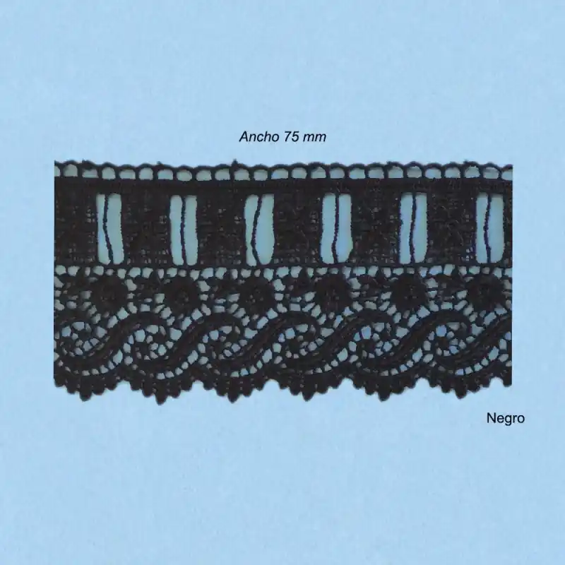 Novedad BORDADO GUIPUR 5911 (Metros) PASACINTAS75mm