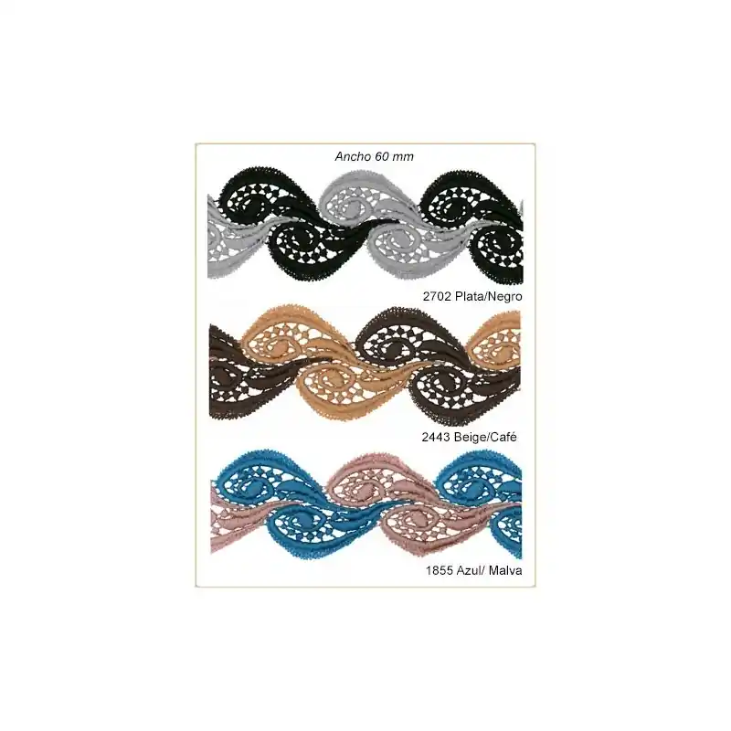 Última Versión BORDADO GUIPUR 803622 (Metros)