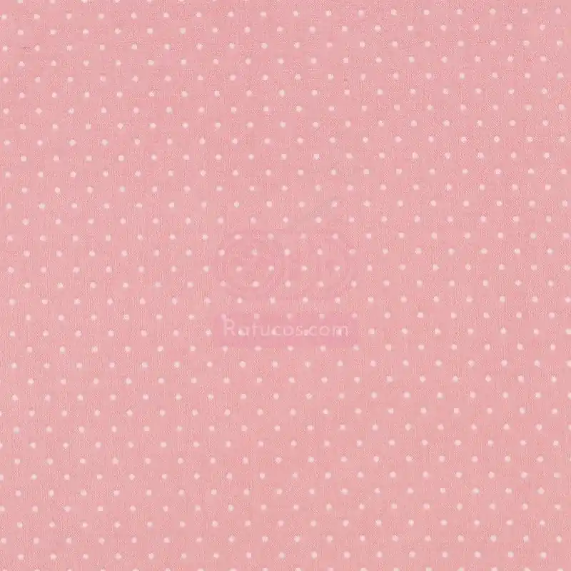 Envío Gratis POPELIN MINI TOPOS ROSA ANTIGUO