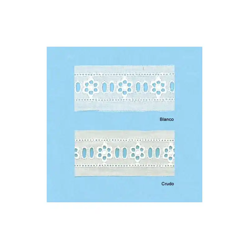 Promoción BORDADO 70014 (Metros) ENTREDOS PASACINTAS