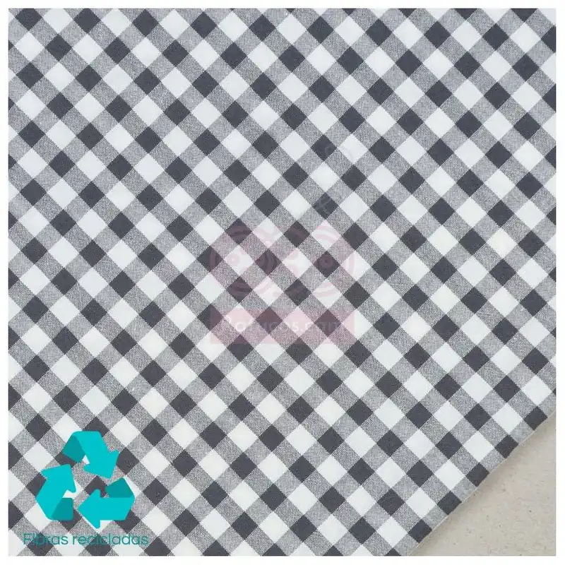 VICHY 0.7 cm GRIS ACERO SERIE SEERSUCKER Últimas Unidades