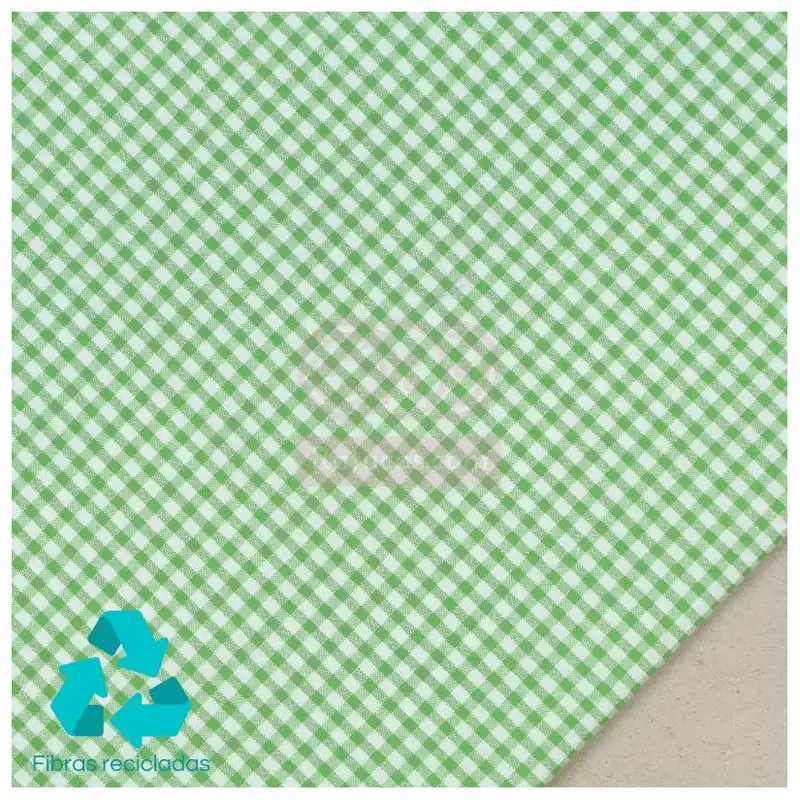 Envío Inmediato VICHY 0.3 cm VERDE HIERBA SERIE SEERSUCKER